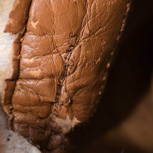 Sam Edelman Boots Womens 7 Brown Leather Ankle Bootie Wedge Heel - Picture 12 of 14